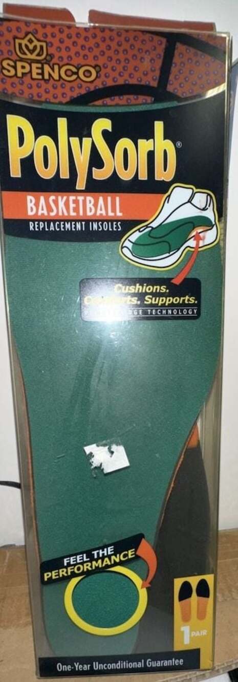 Spenco PolySorb Basketball Replacement Insoles, # 6 (Fits Men's 14-15)